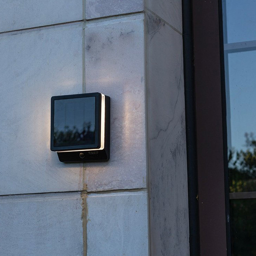 Solar Minimalist Outdoor Wall Lamp