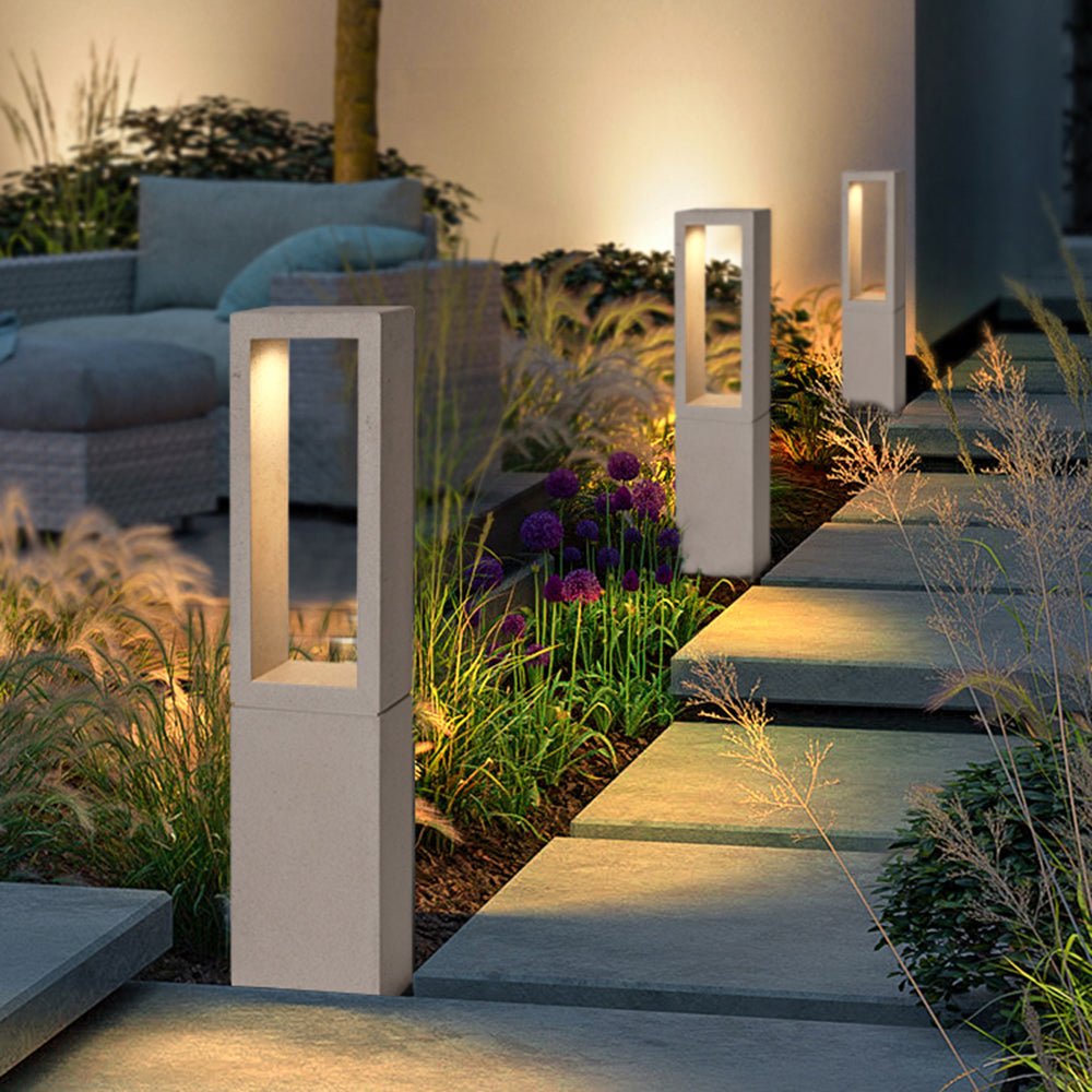 Rectangular Hollow Outdoor Path Light
