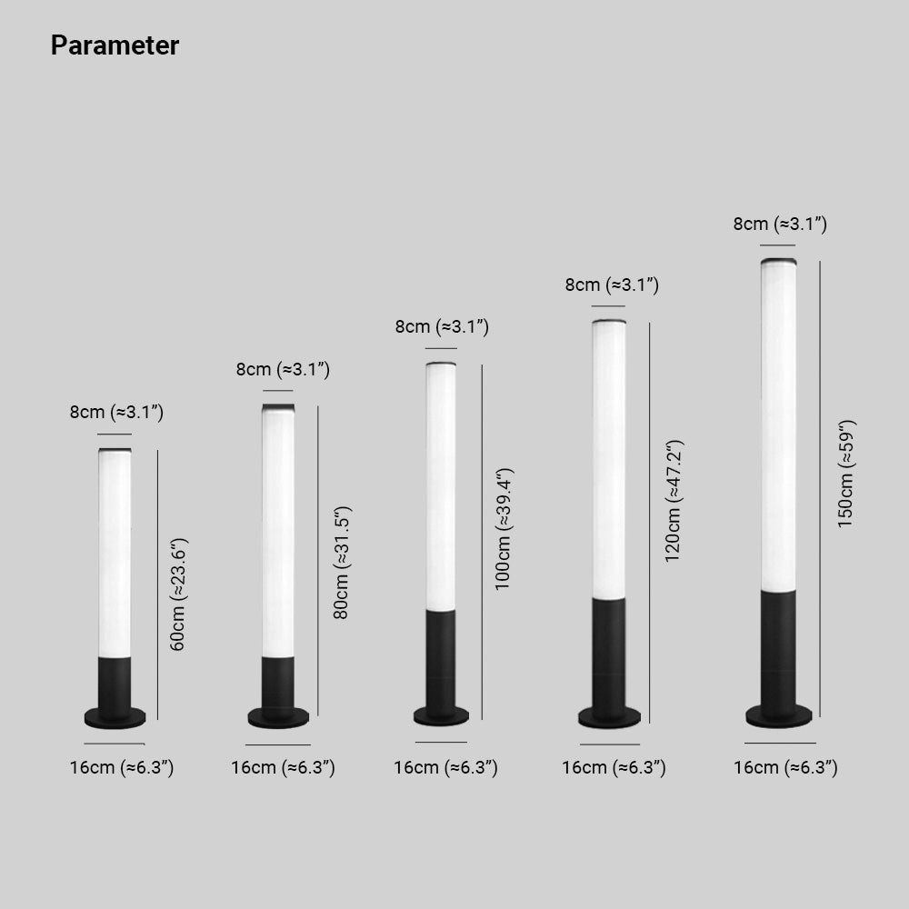 Ray Outdoor Ground Light | 5 Lengths