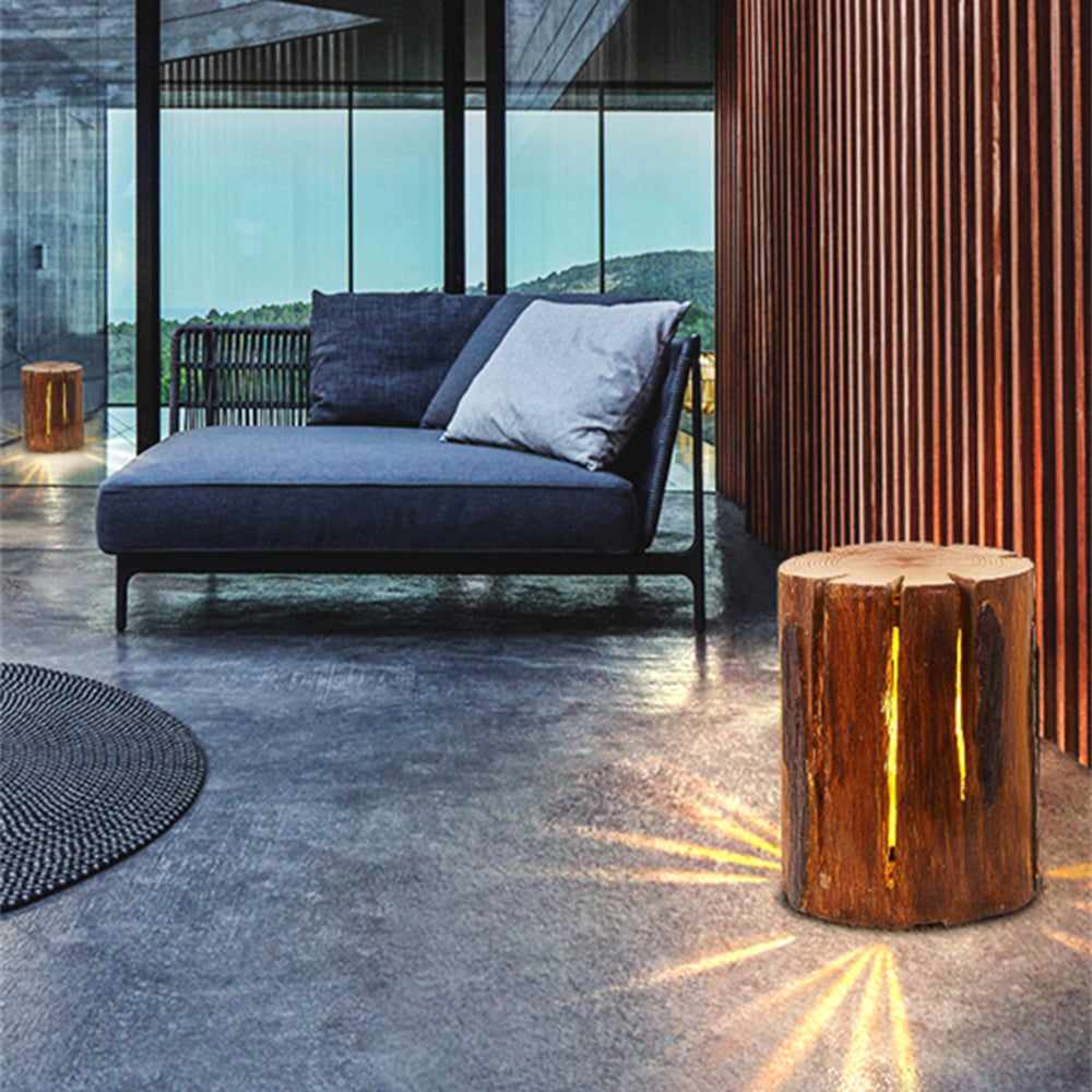 Ray Rustic Wood Outdoor Lamp | 3 Sizes