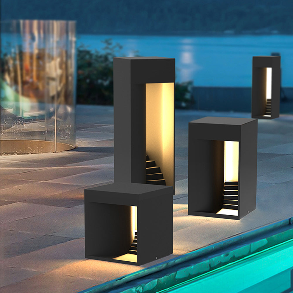 Waterproof Cuboid Outdoor Lamp | Solar