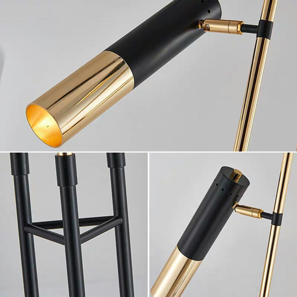 Salgado Tall Metal Floor Lamp | 3 Bulbs