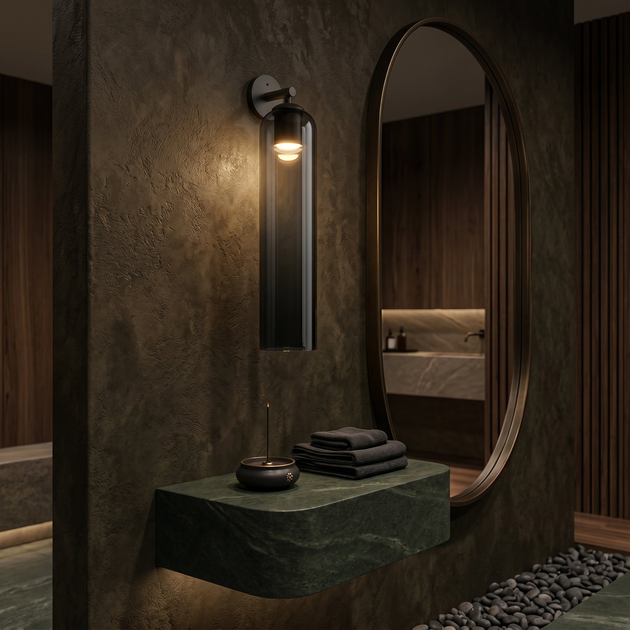 Sculptural Glass Wall Sconce | 3 Finishes