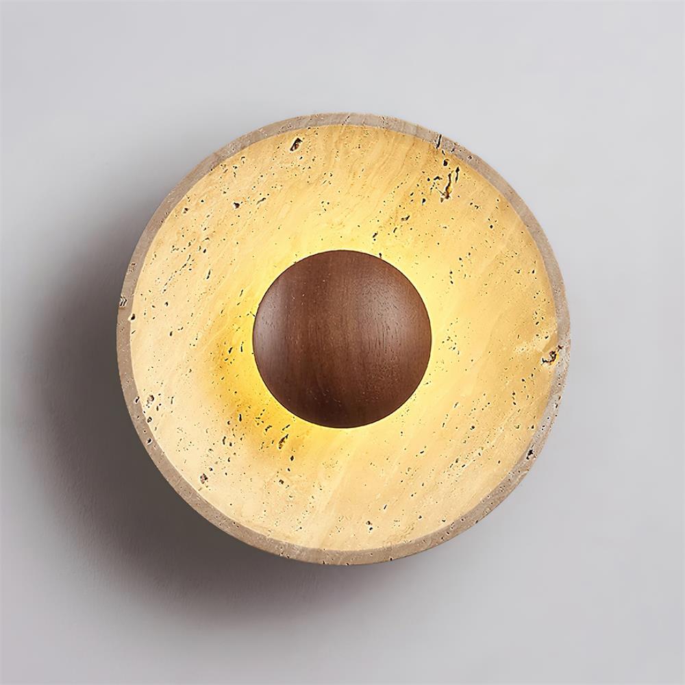 Travertine Wall Lamp | Integrated LED Design & Dimmer Compatible | Stylish Wall Sconce Lighting for Modern Interiors 8