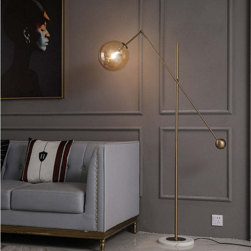Valentina Gold Arc Floor Lamp