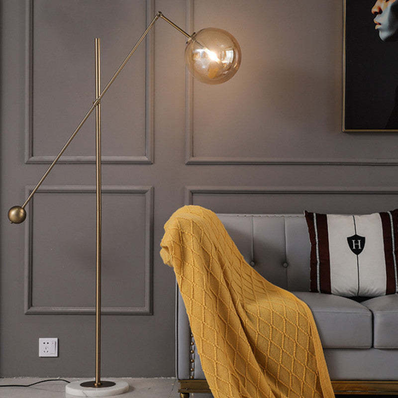 Valentina Gold Arc Floor Lamp