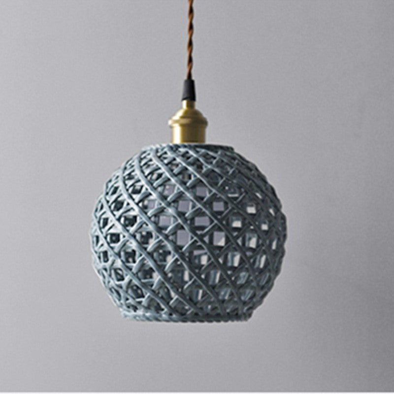 Valentina Ceramic Pendant Light | White or Blue | Models A-D