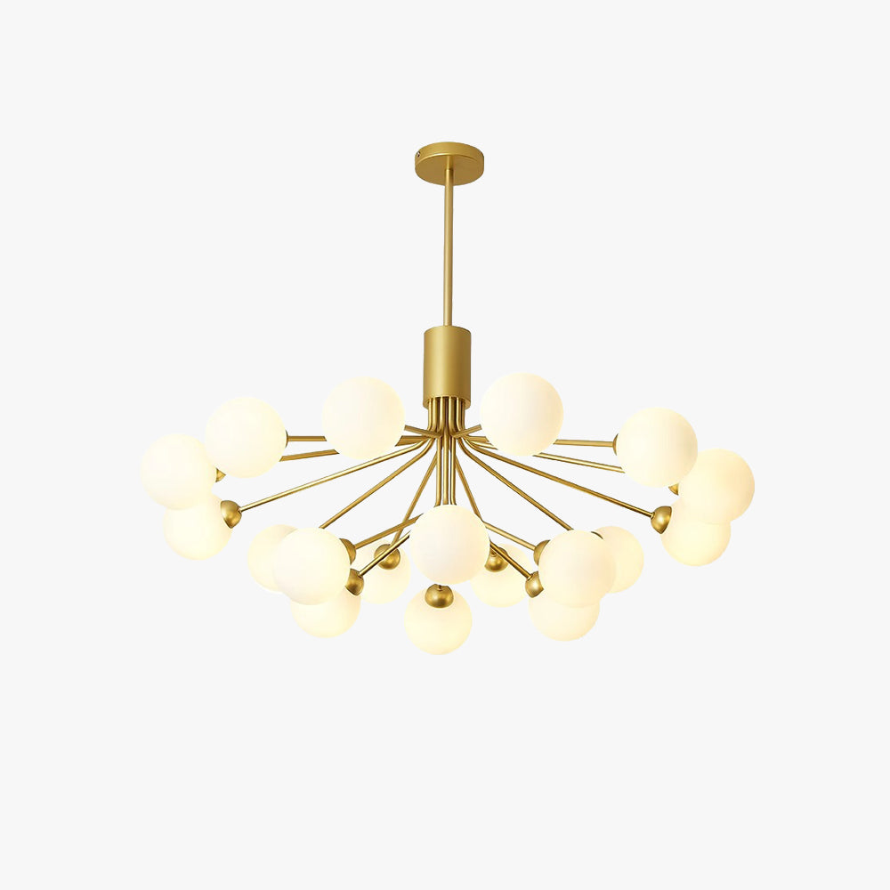Valentina | Modern Chandelier Light with LED Technology & Unique Sputnik Design | Elegant Black or Gold Finish for Any Room