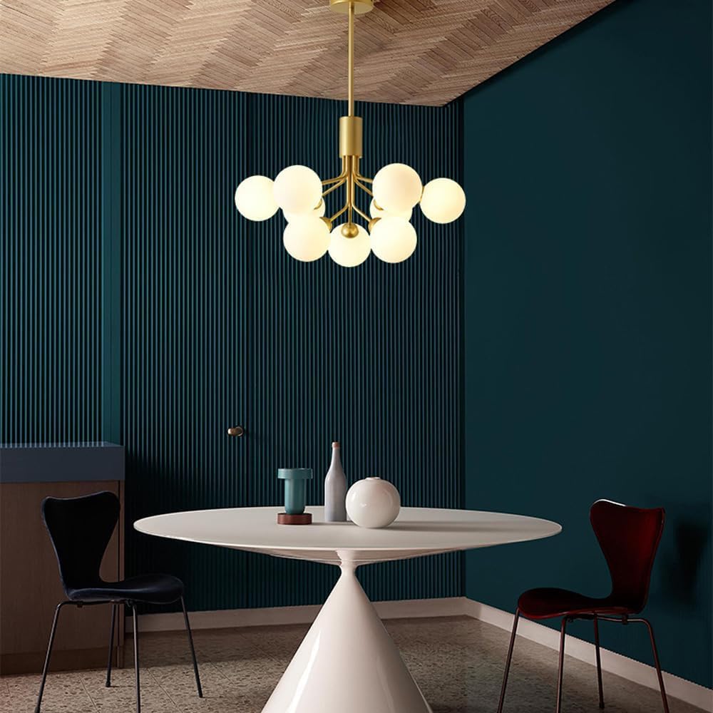Valentina | Modern Chandelier Light with LED Technology & Unique Sputnik Design | Elegant Black or Gold Finish for Any Room