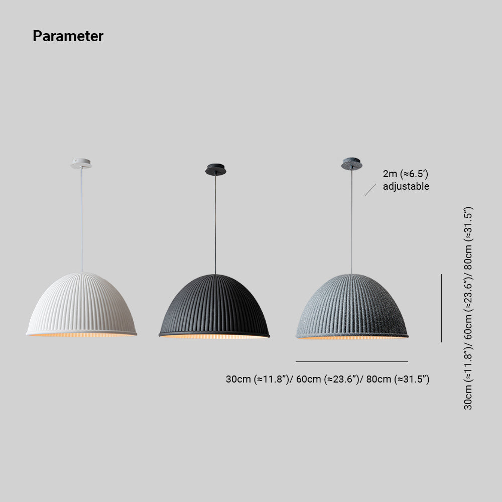 Valentina Pendant Light | 30cm/60cm | White/Black/Grey
