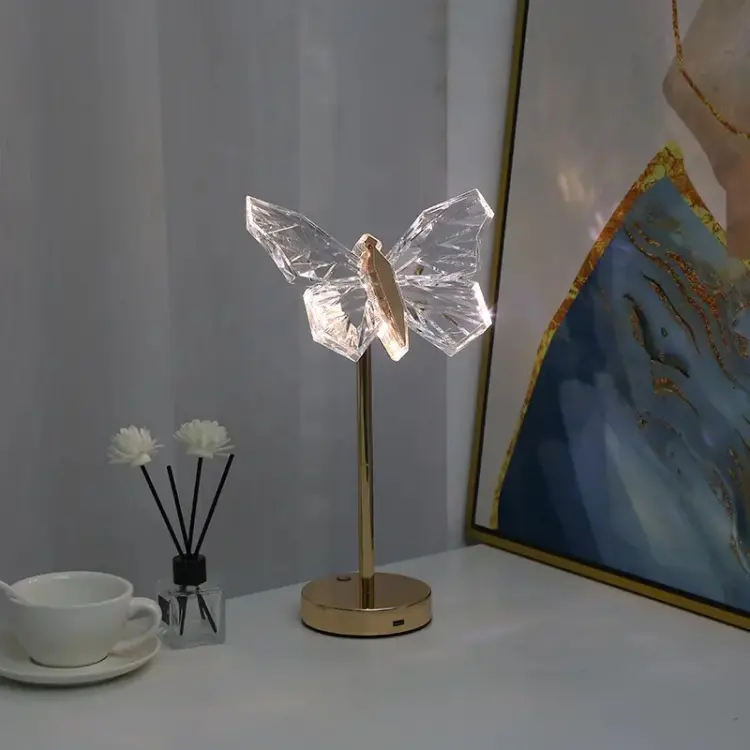 Whimsical Butterfly Table Lamp with Soft LED Glow | Elegant Bedroom Lighting for Enchanting Decor 6