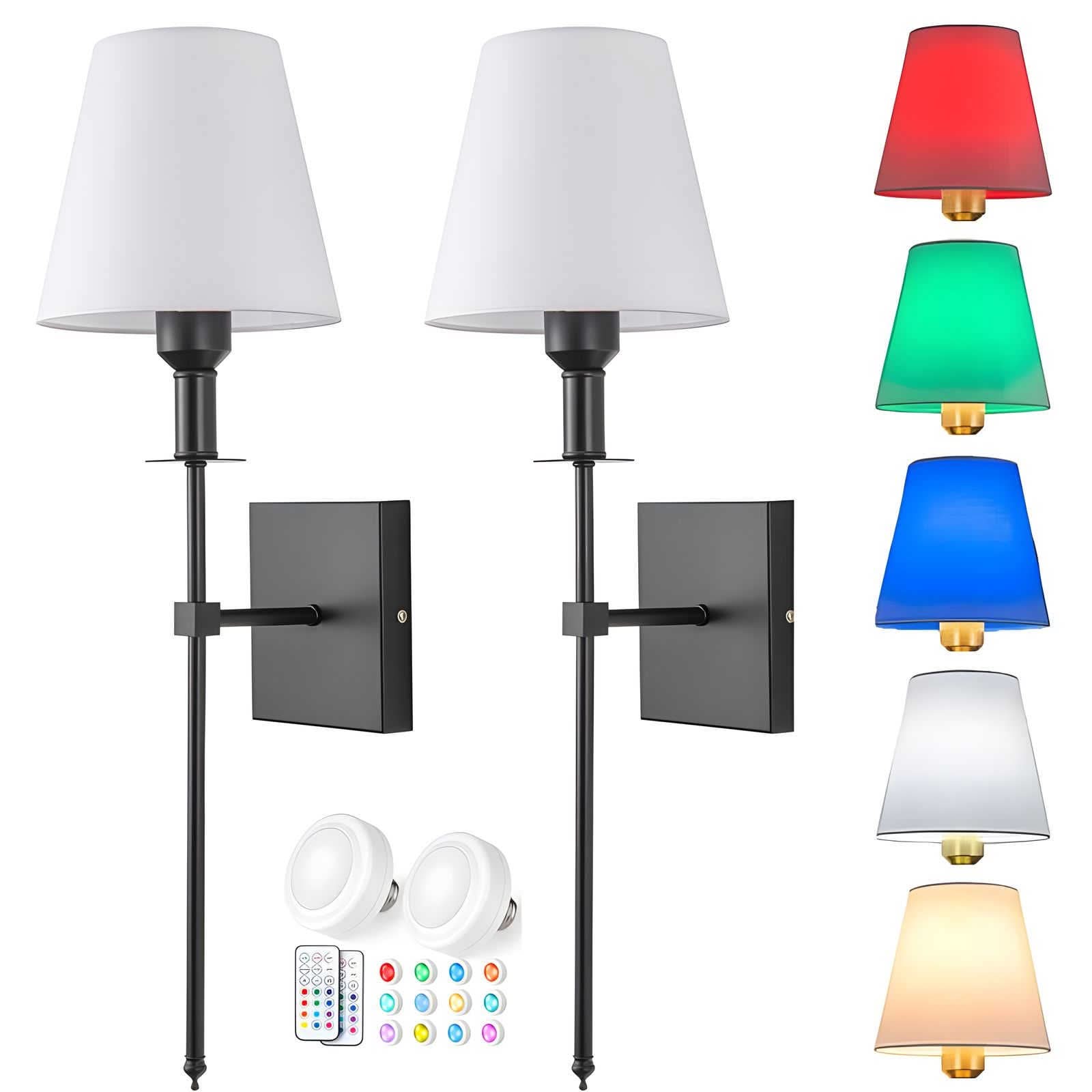 LuminaryPair sconce in black finish