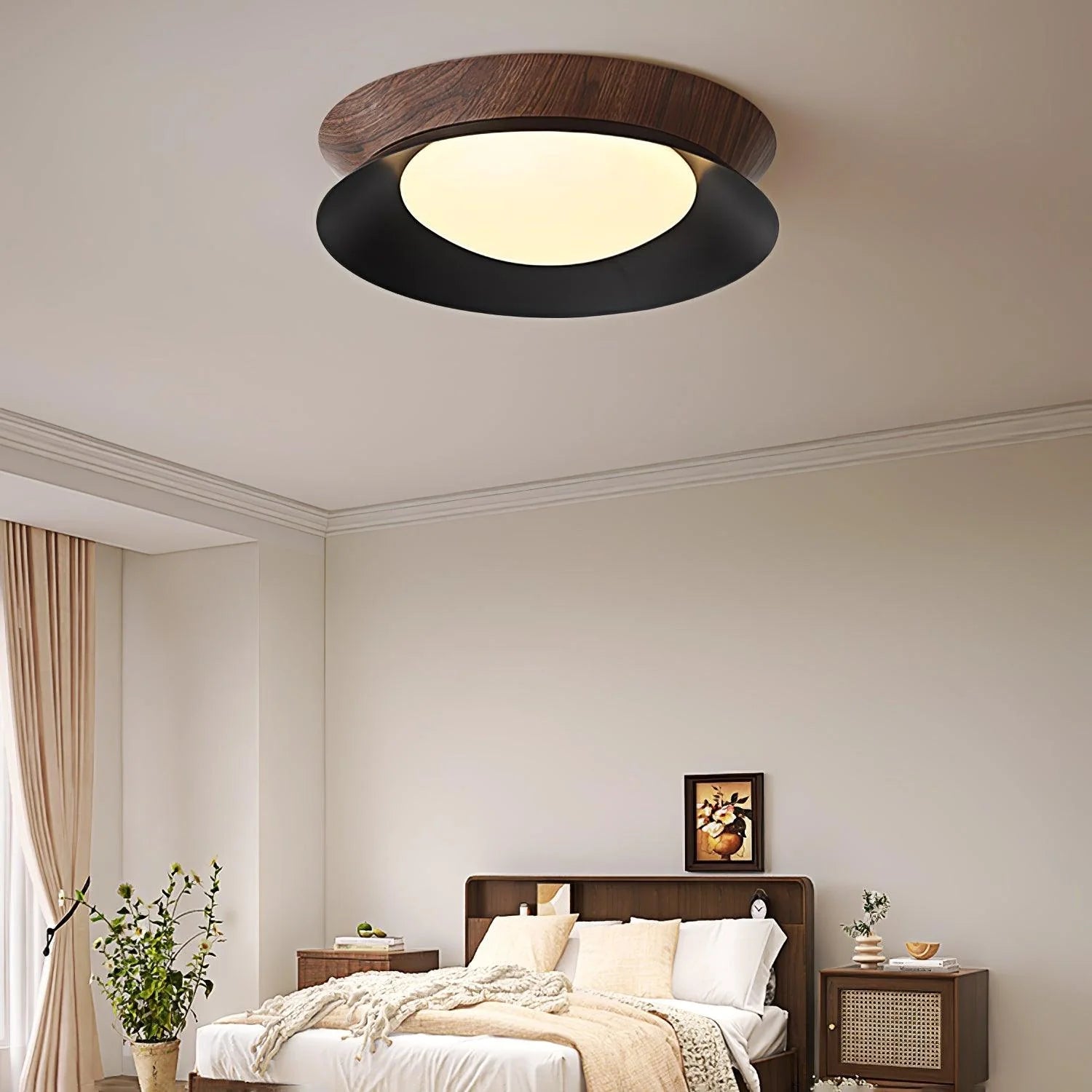 Muto Round Metal Acrylic Ceiling Light detail