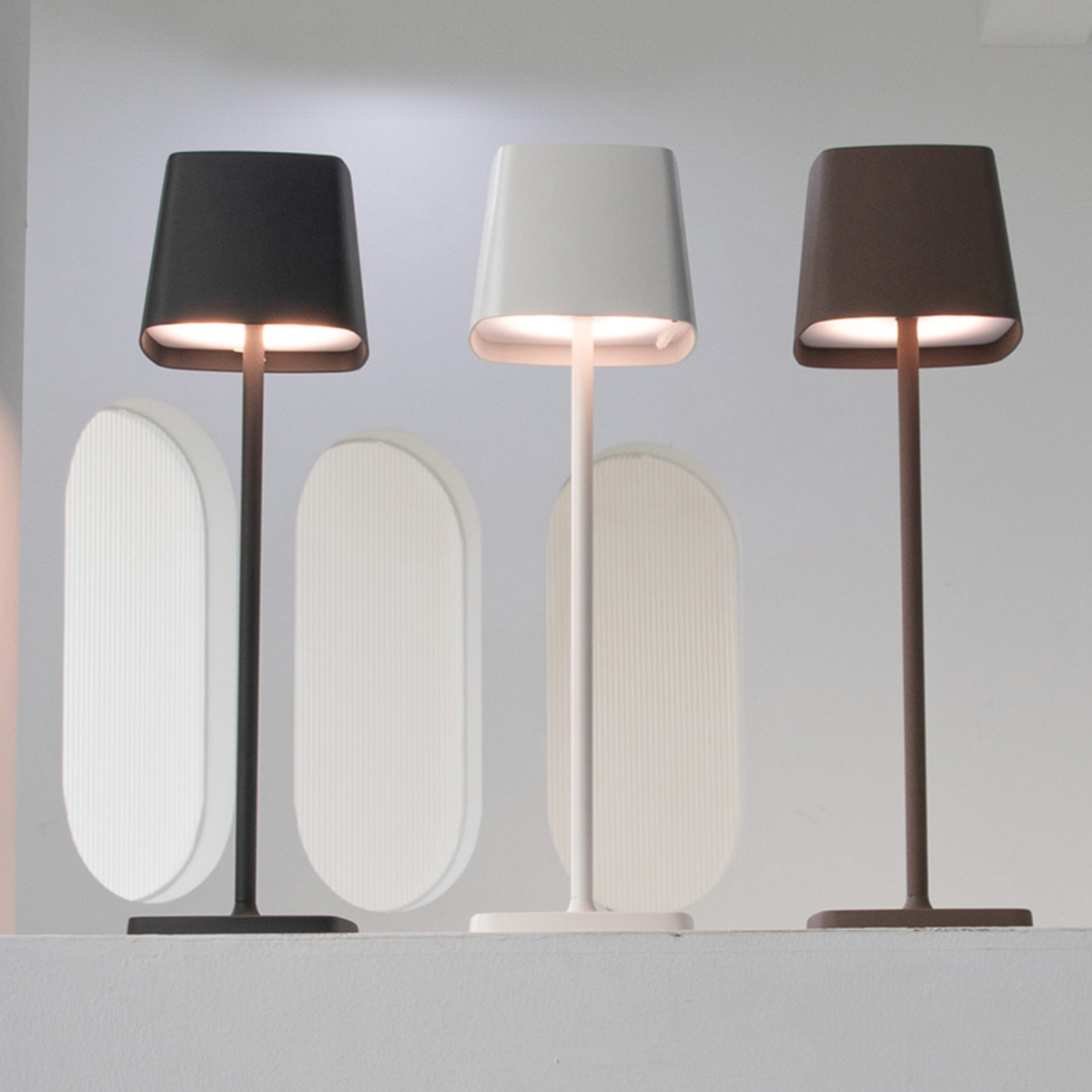 Flexilamp cordless touch-control table lamp
