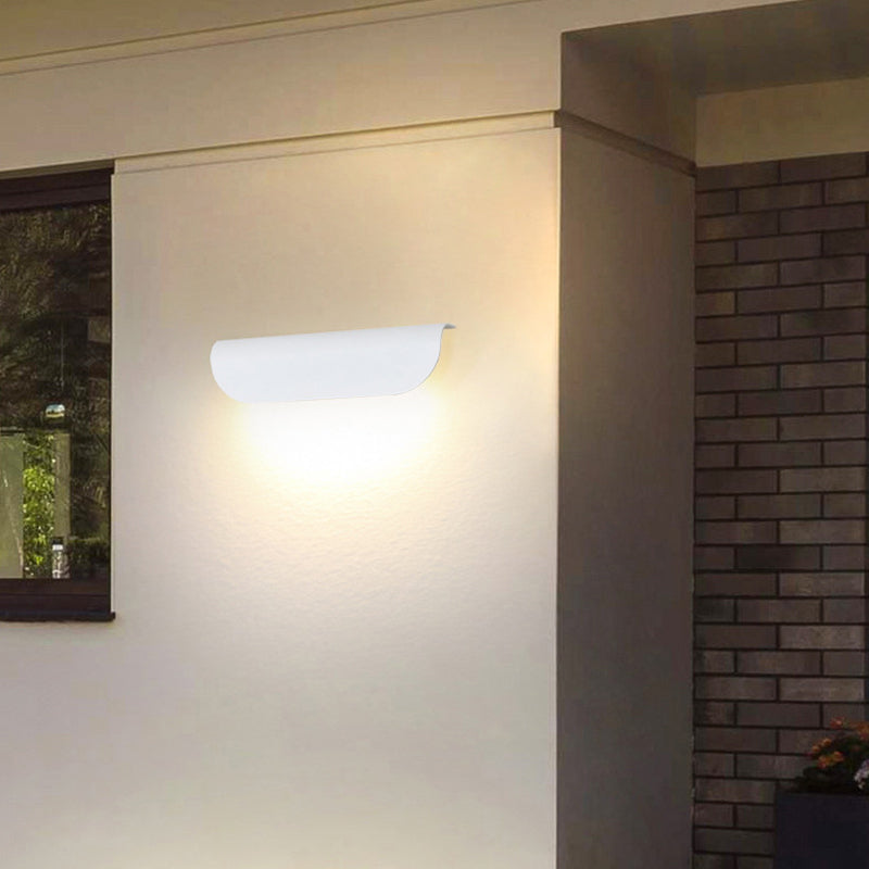 Orr Curved Outdoor Wall Lamp