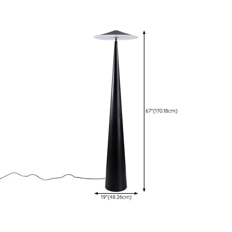 Salgado Black Saucer Floor Lamp