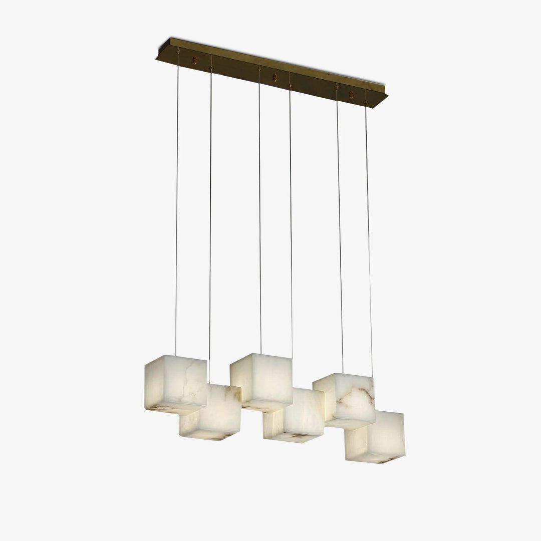 Jade Modern Minimalist Alabaster Chandelier