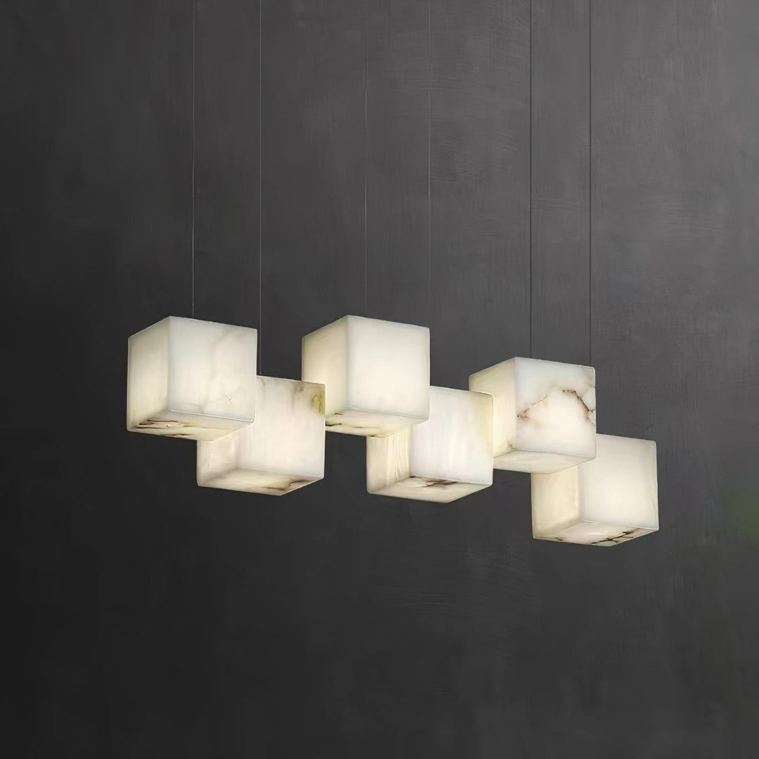 Jade alabaster chandelier bedroom