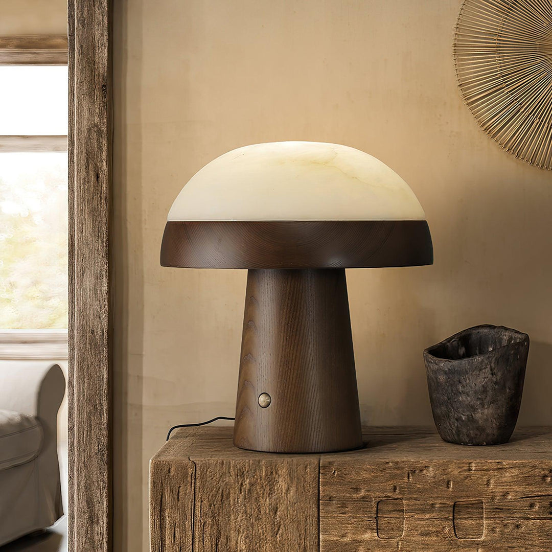 Jade Mushroom Table Lamp