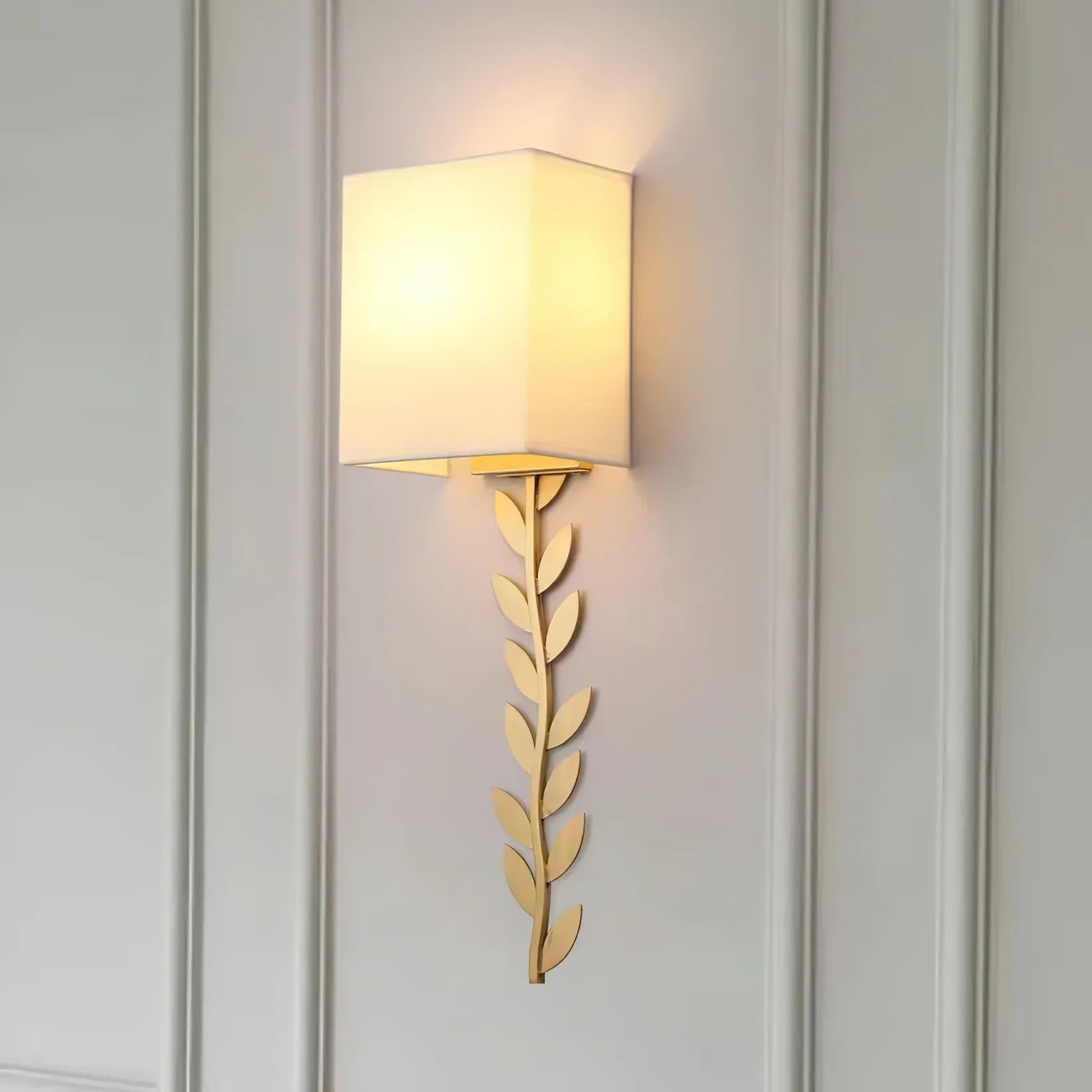 Valentina Modern Minimalism Wall Lamp Metal Fabric Bedroom Dining Room
