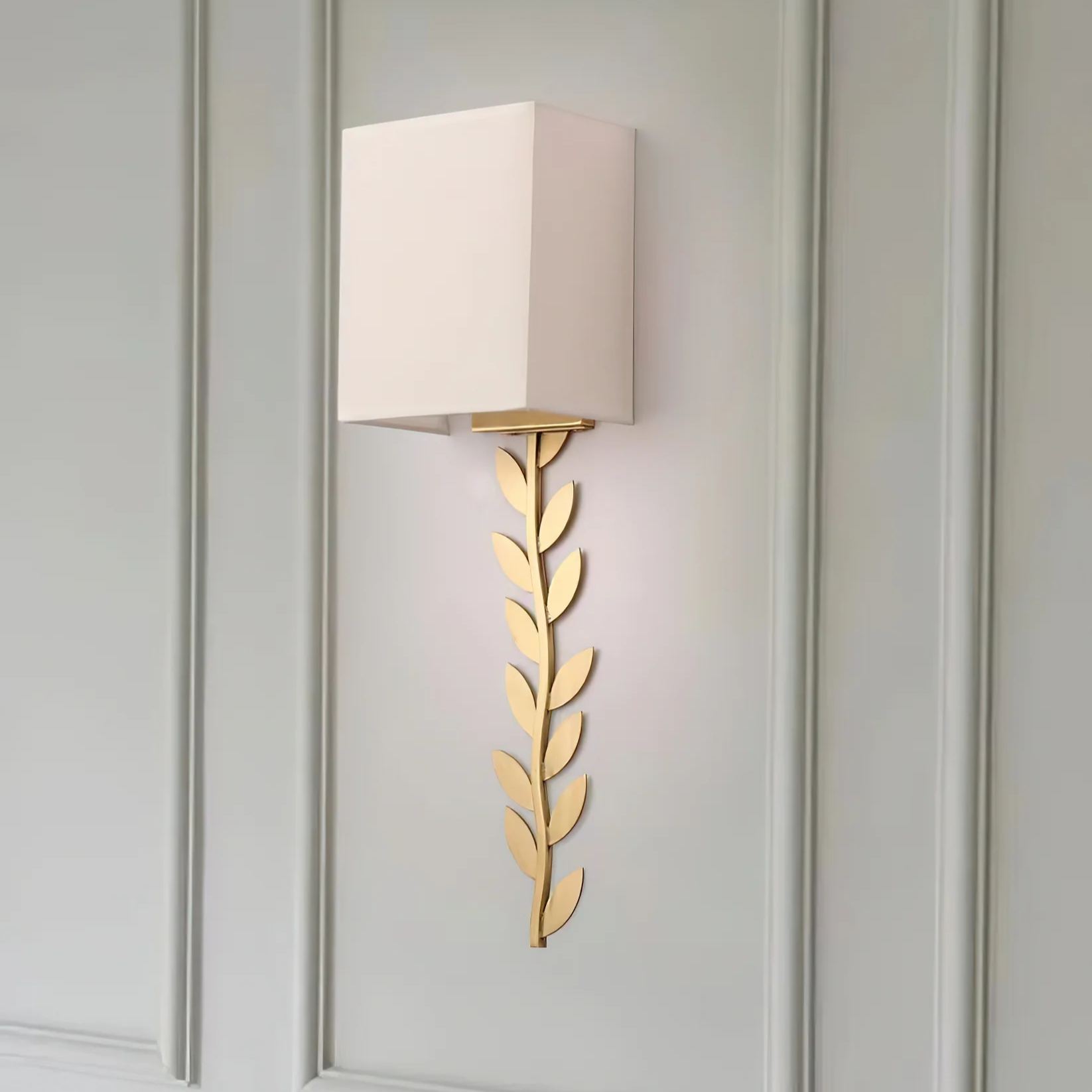 Valentina Modern Minimalism Wall Lamp Metal Fabric Bedroom Dining Room