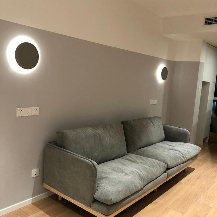 Byers Vintage Round Metal Terrazzo Concrete Wall Lamp Bedroom