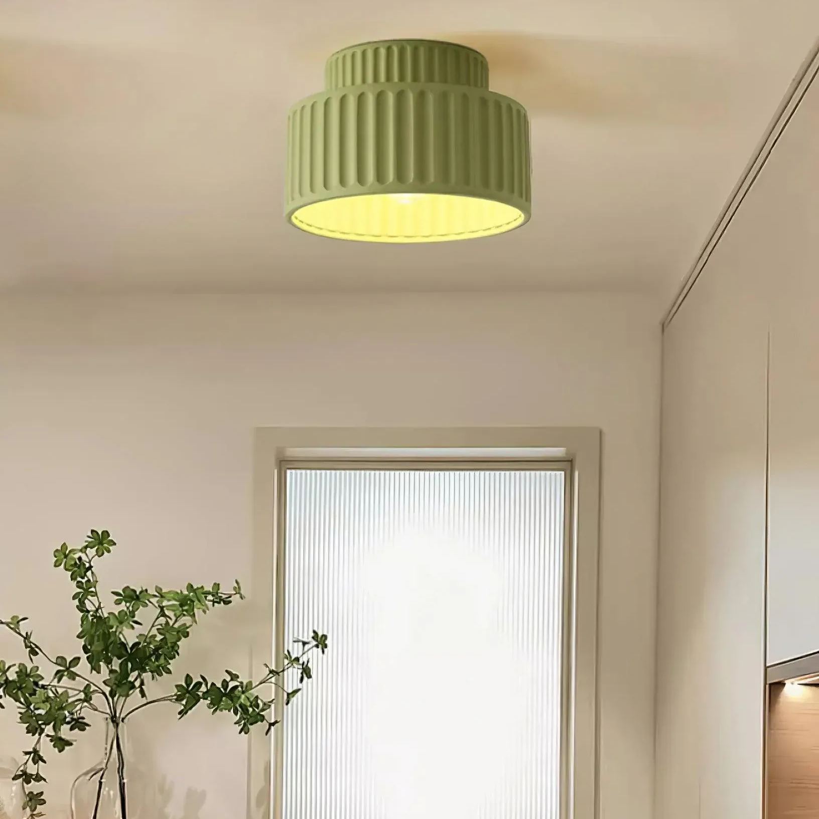 Hailie Pleated Macaron Ceiling Light