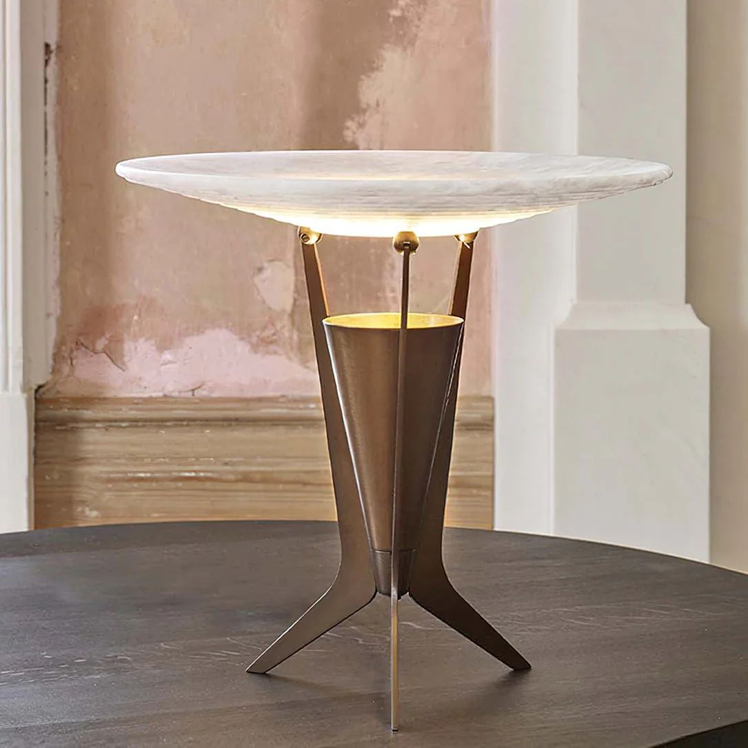 Jade Alabaster Table Lamp Scene