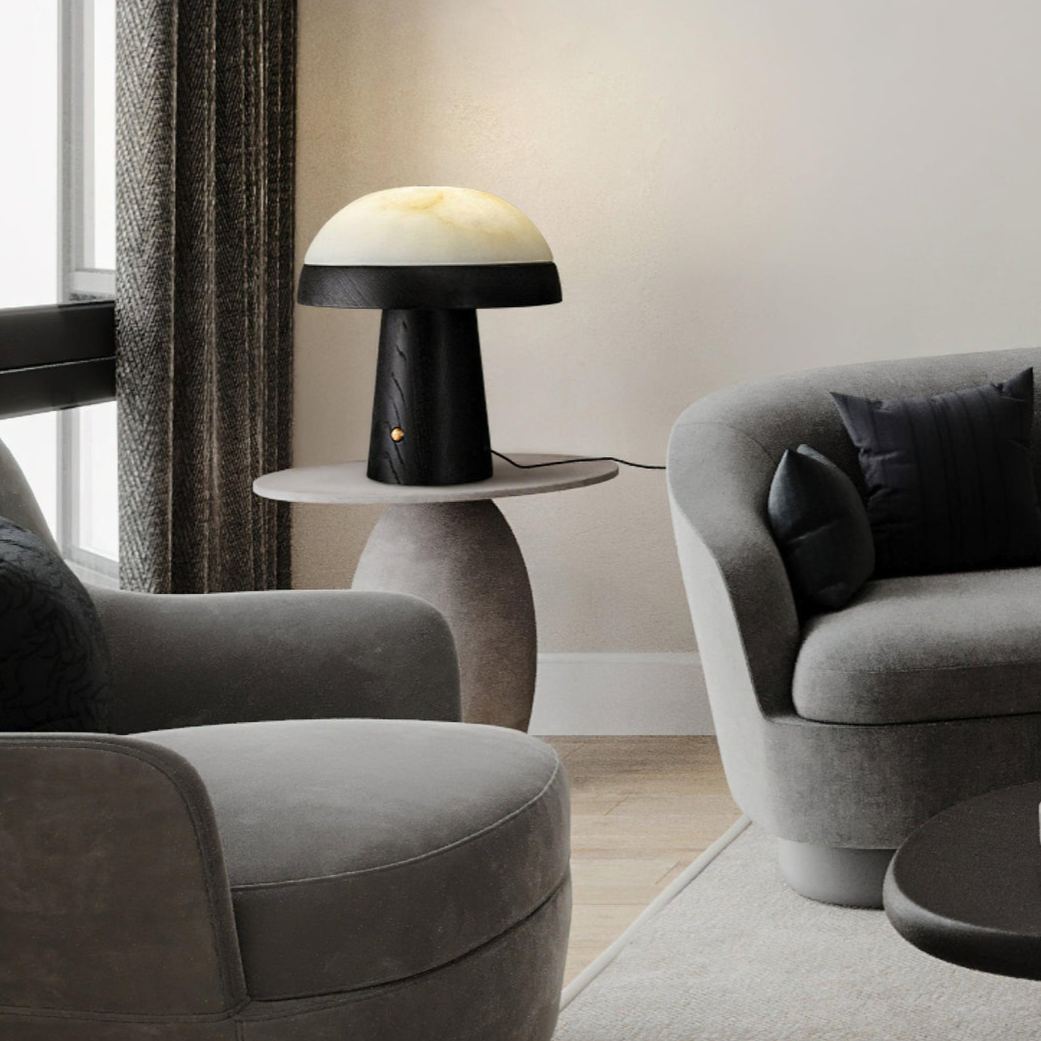 Jade Mushroom Table Lamp