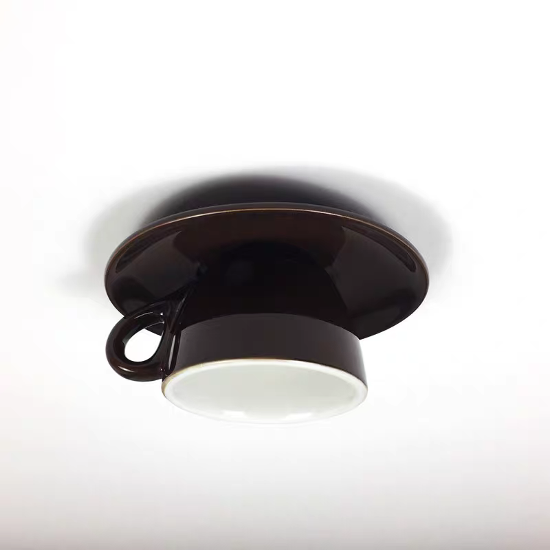 Valentina Modern Coffee Cups Ceramic Flush Ceiling Lighting