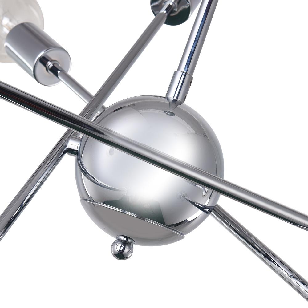 6-Light Metal Sputnik Chandelier | 3 Colours