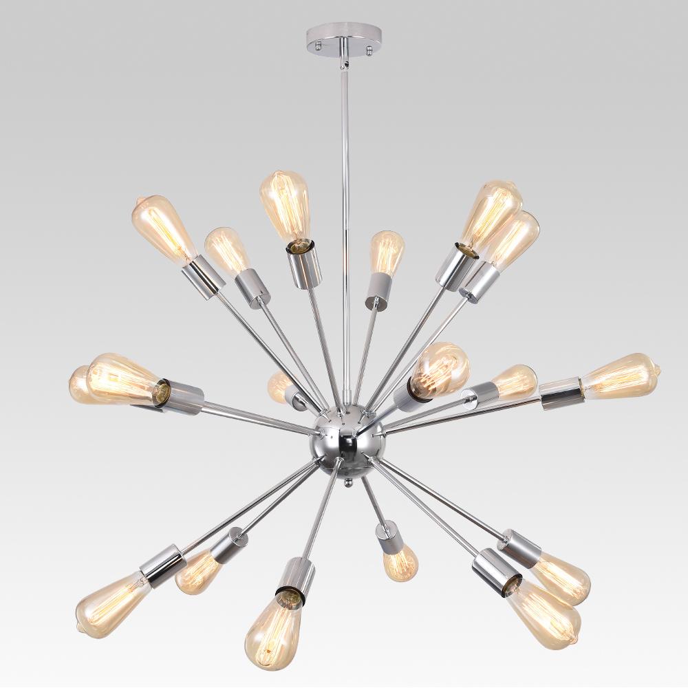 18-Light Chrome Sputnik Chandelier