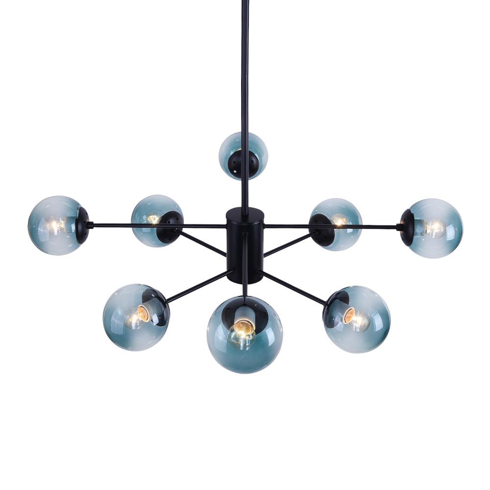 8-Light Blue Bubble Sputnik Light