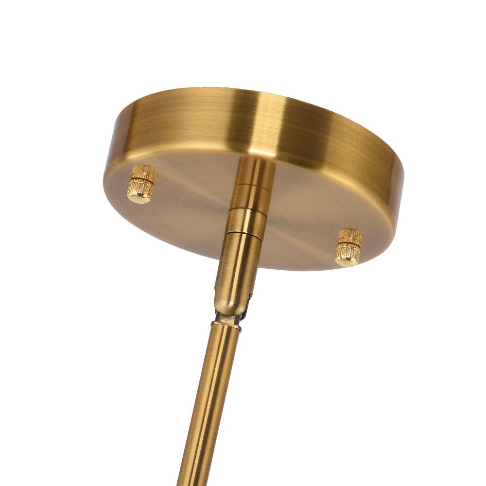 6-Light Brass Sputnik Chandelier