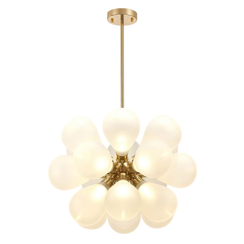 18-Light White Bubble Sputnik Chandelier