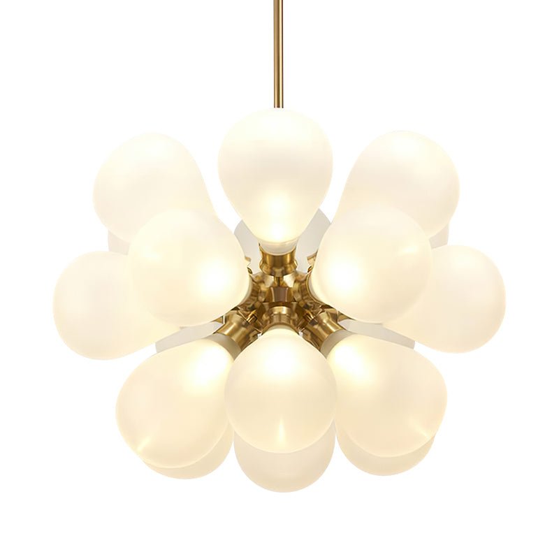 18-Light White Bubble Sputnik Chandelier
