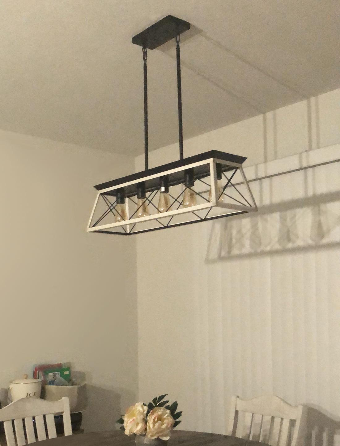 5-Light Kitchen Island Chandelier | 2 Colours