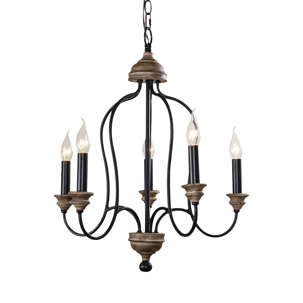 5-Light French Country Candle Style Chandelier