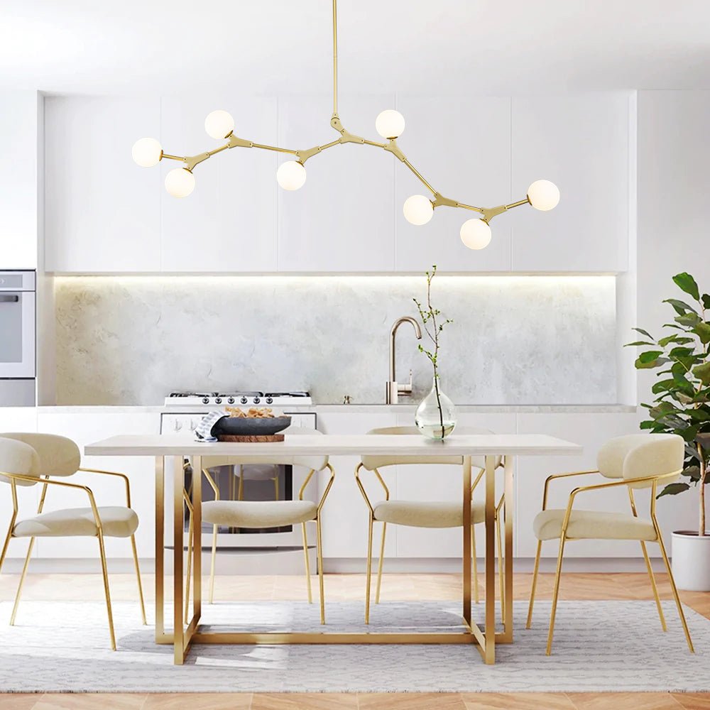 8-Light Branch Globe Chandelier | 2 Colours