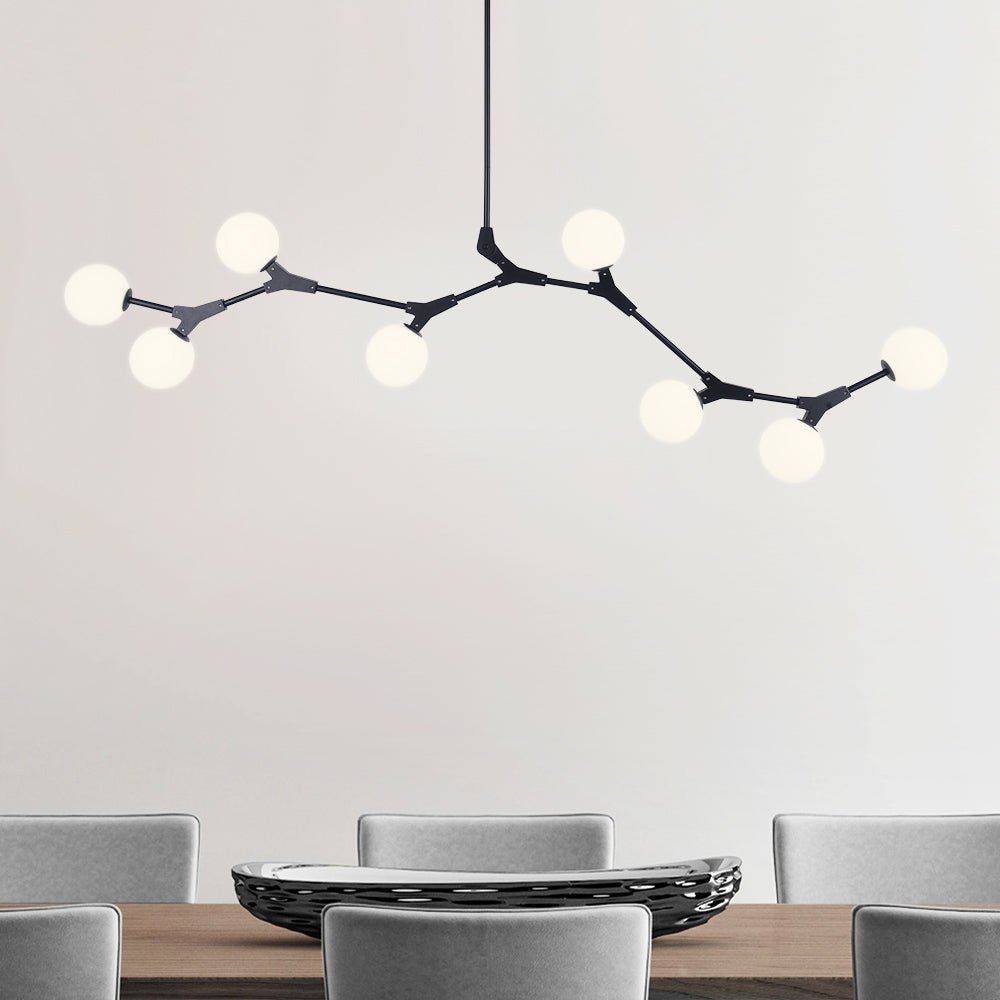 8-Light Branch Globe Chandelier | 2 Colours