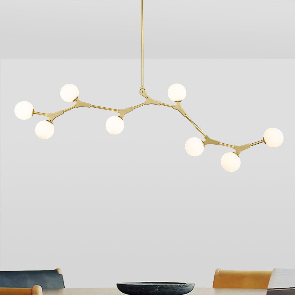 8-Light Branch Globe Chandelier | 2 Colours