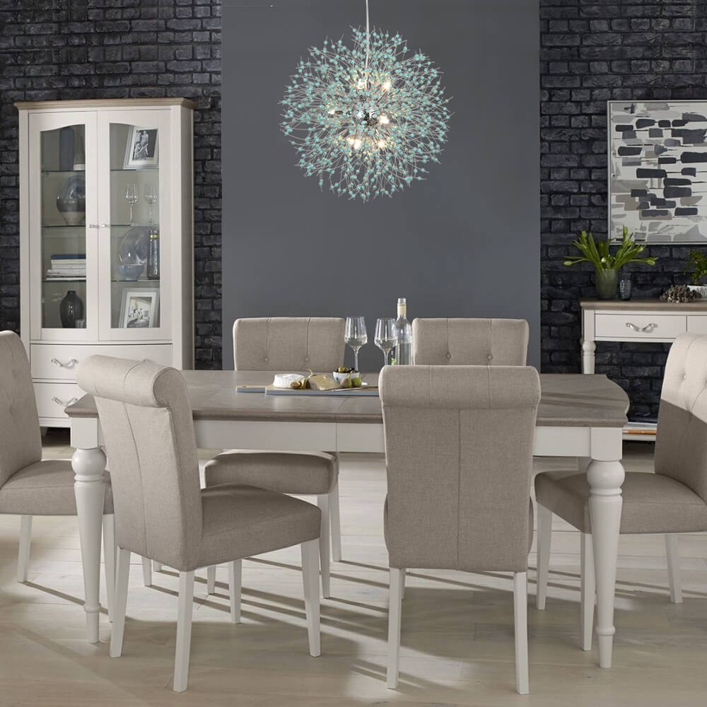 9-Light Blue Dandelion Chandelier | 2 Colours