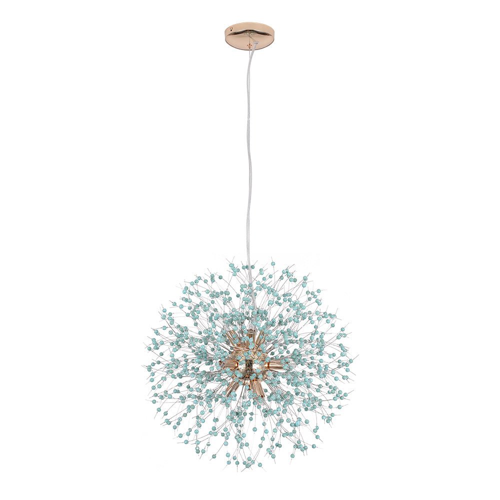 9-Light Blue Dandelion Chandelier | 2 Colours