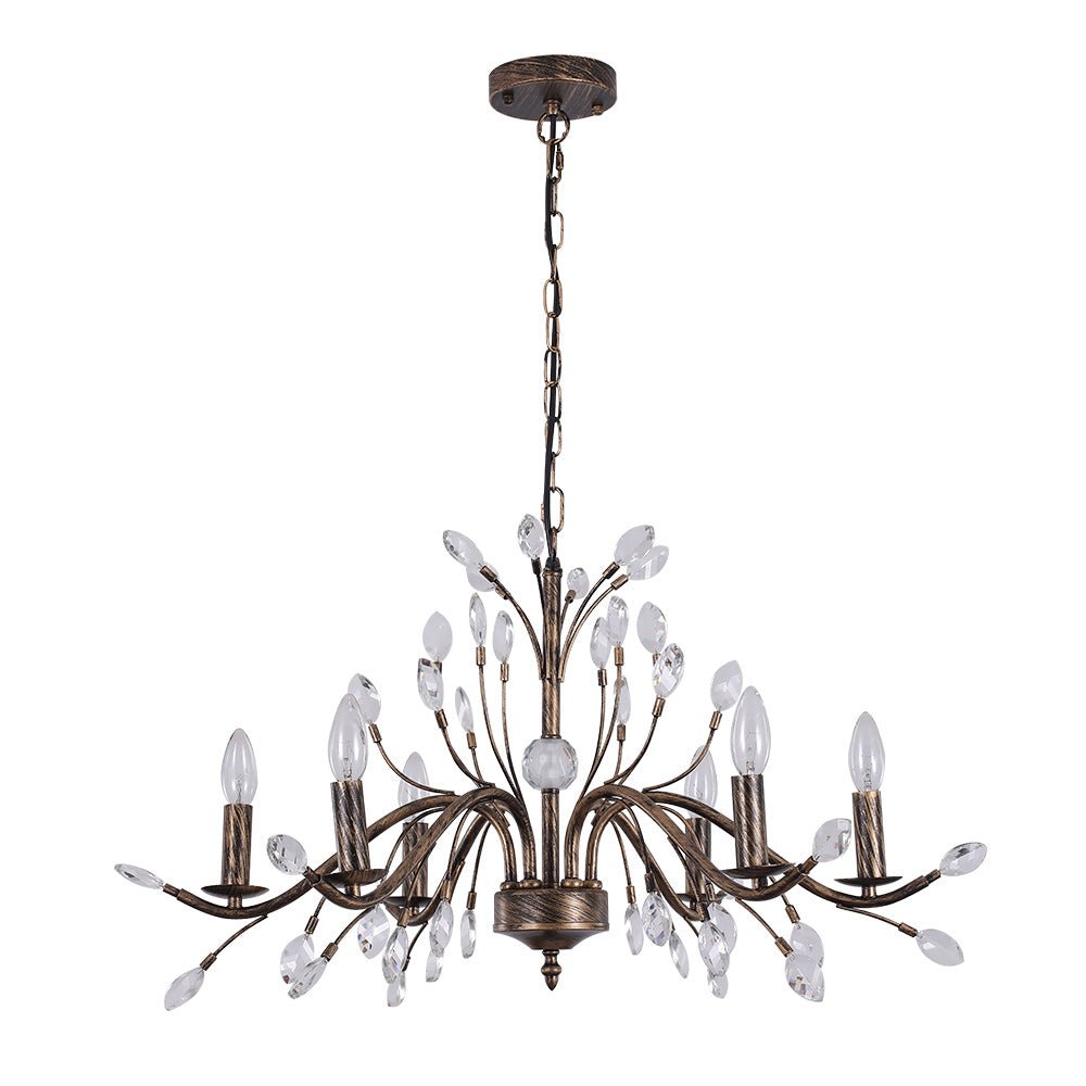 French Crystal Candle Chandelier | 2 Sizes