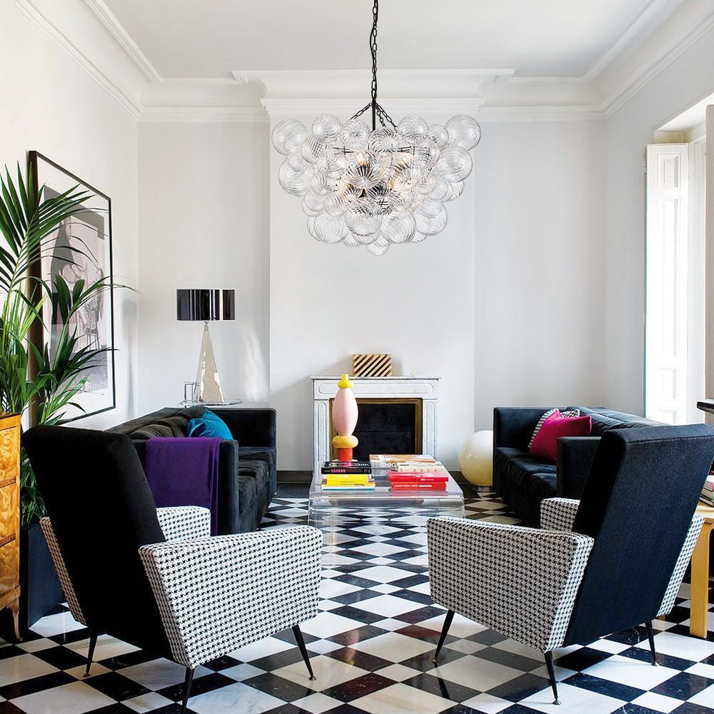 Ribbed Bubble Chandelier | 3 Colours