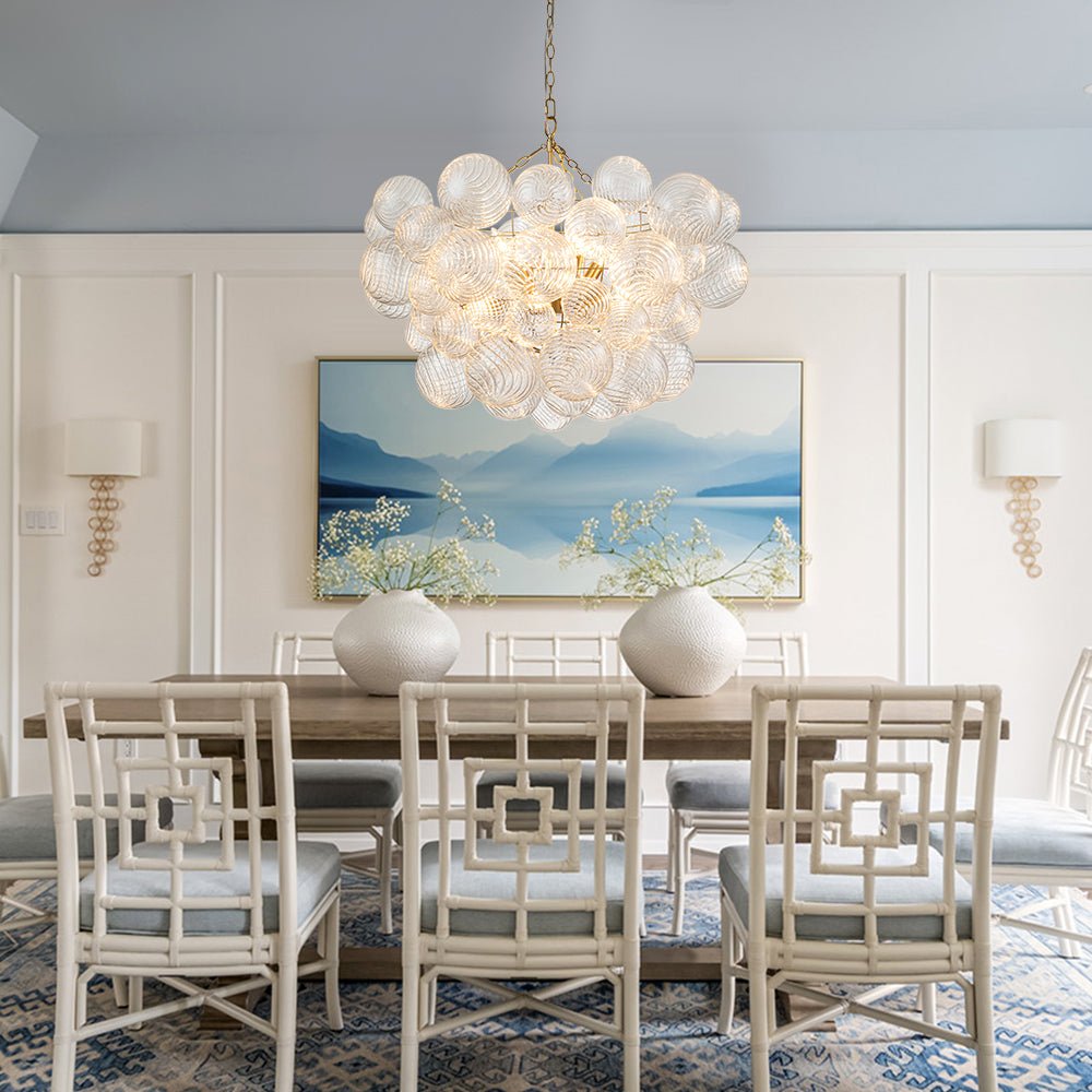 Ribbed Bubble Chandelier | 3 Colours