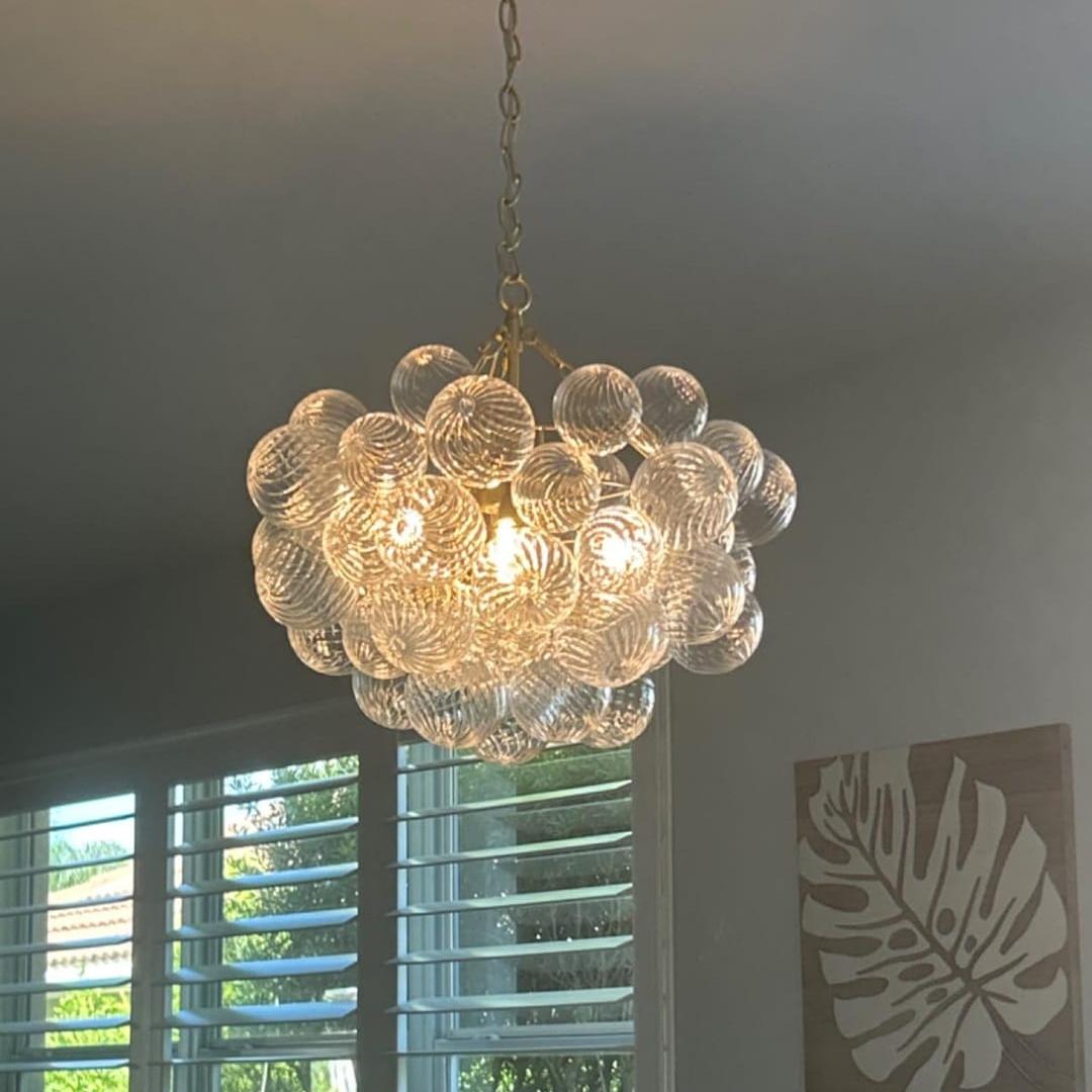 Ribbed Bubble Chandelier | 3 Colours
