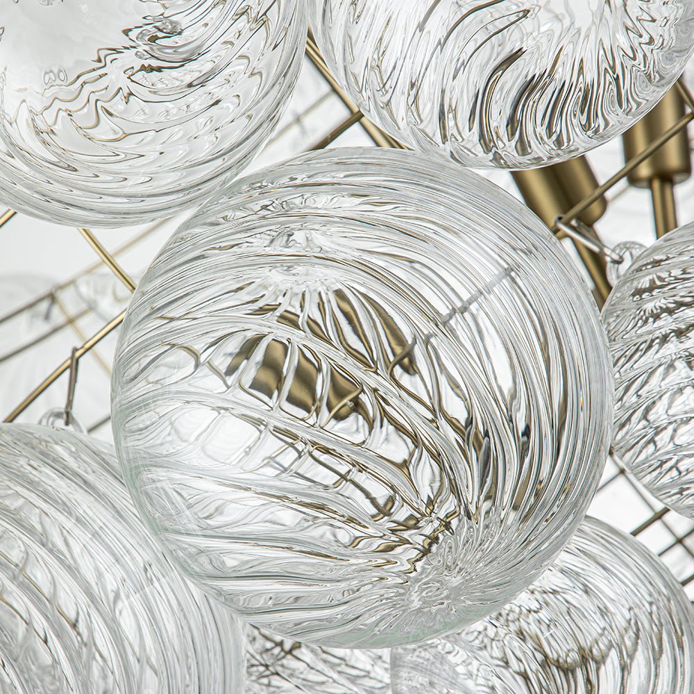 Ribbed Bubble Chandelier | 3 Colours