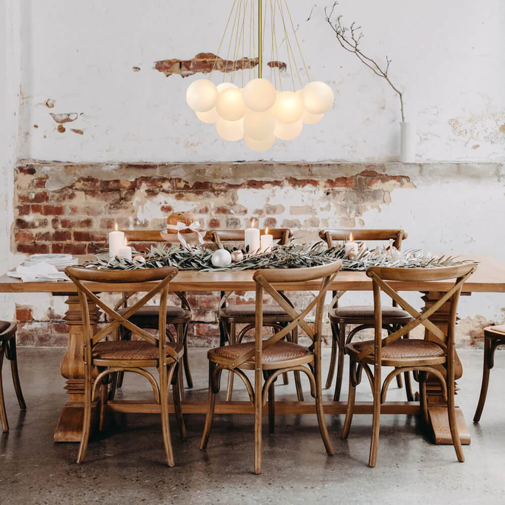 Contemporary Glass Bubble Chandelier Light