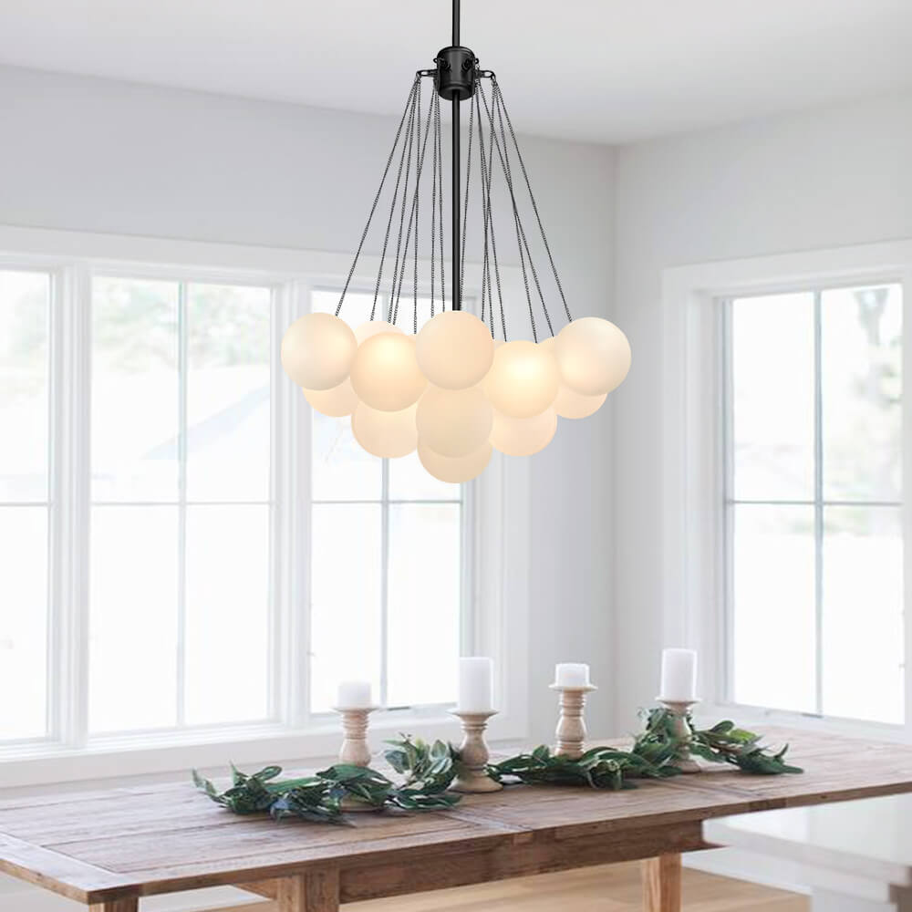 Contemporary Glass Bubble Chandelier Light